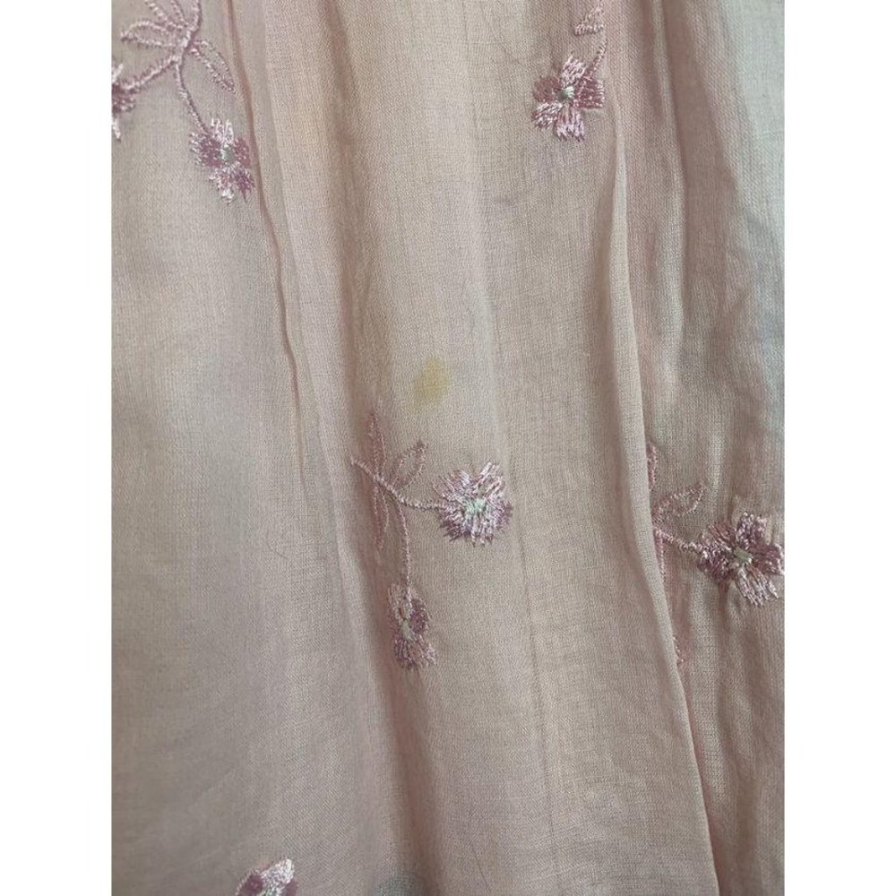 EARLY DAYS Girls Embroidered Dress 12-18 months Pink Scalloped Hem Toddler Girl - Picture 5 of 7
